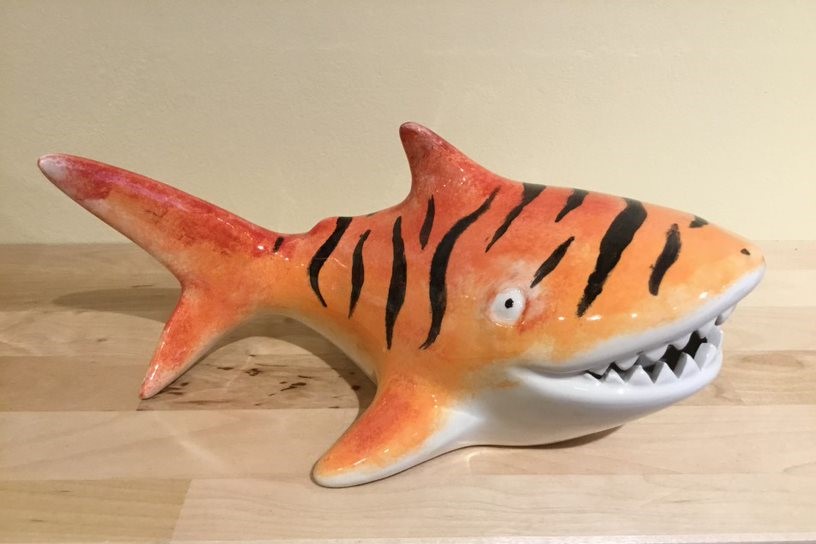 Shark Bank Ceramic Pottery Painting Haywards Heath Fun Pots