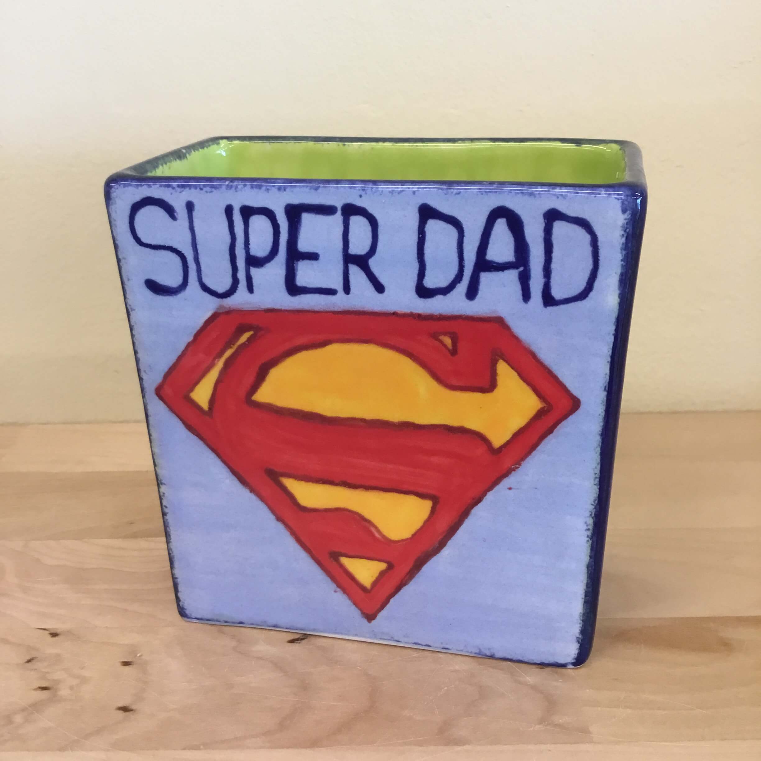 Rectangular Pen Pot - Super Dad / Father