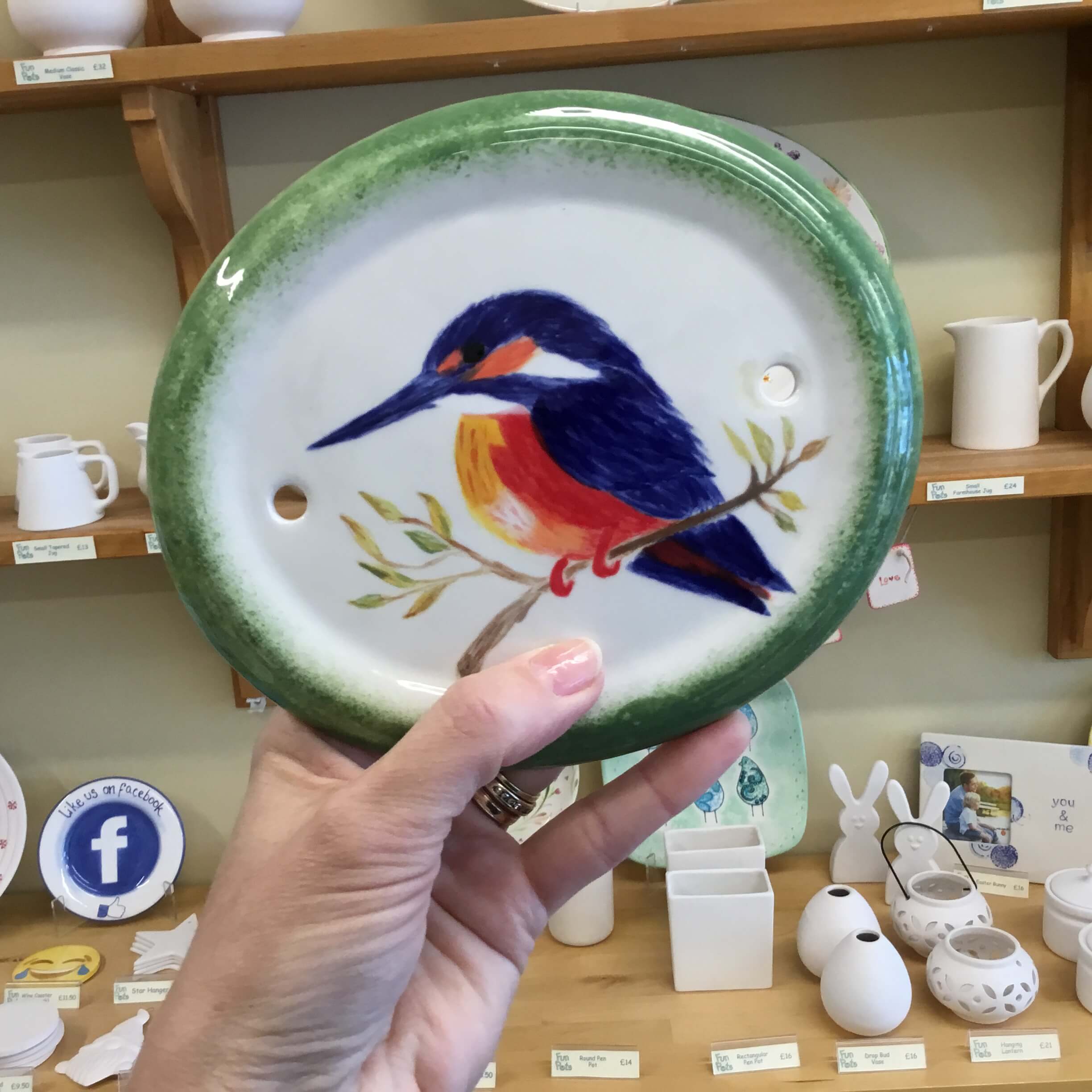 Med Oval Plaque with holes 17cm