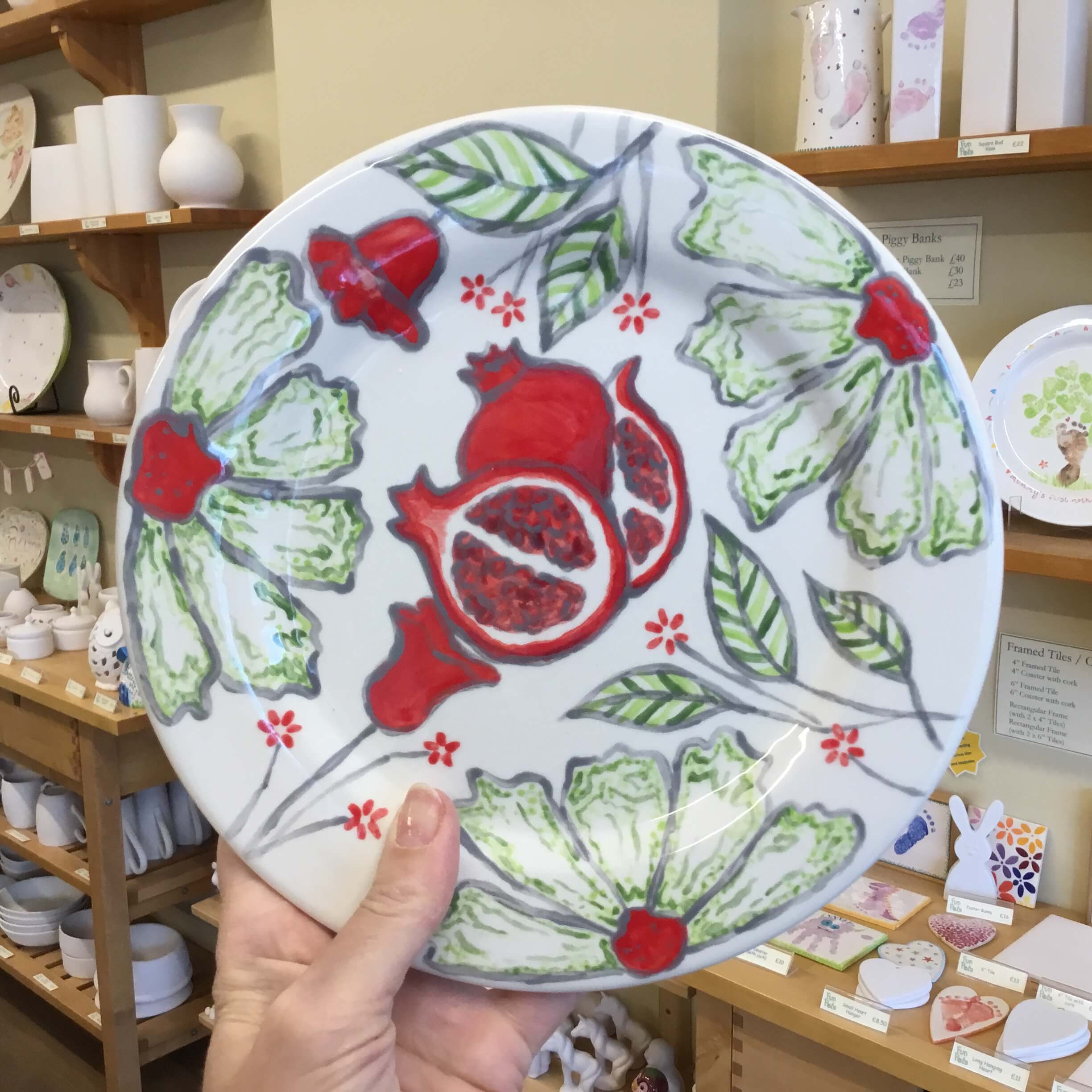 Rim Salad Plate - floral