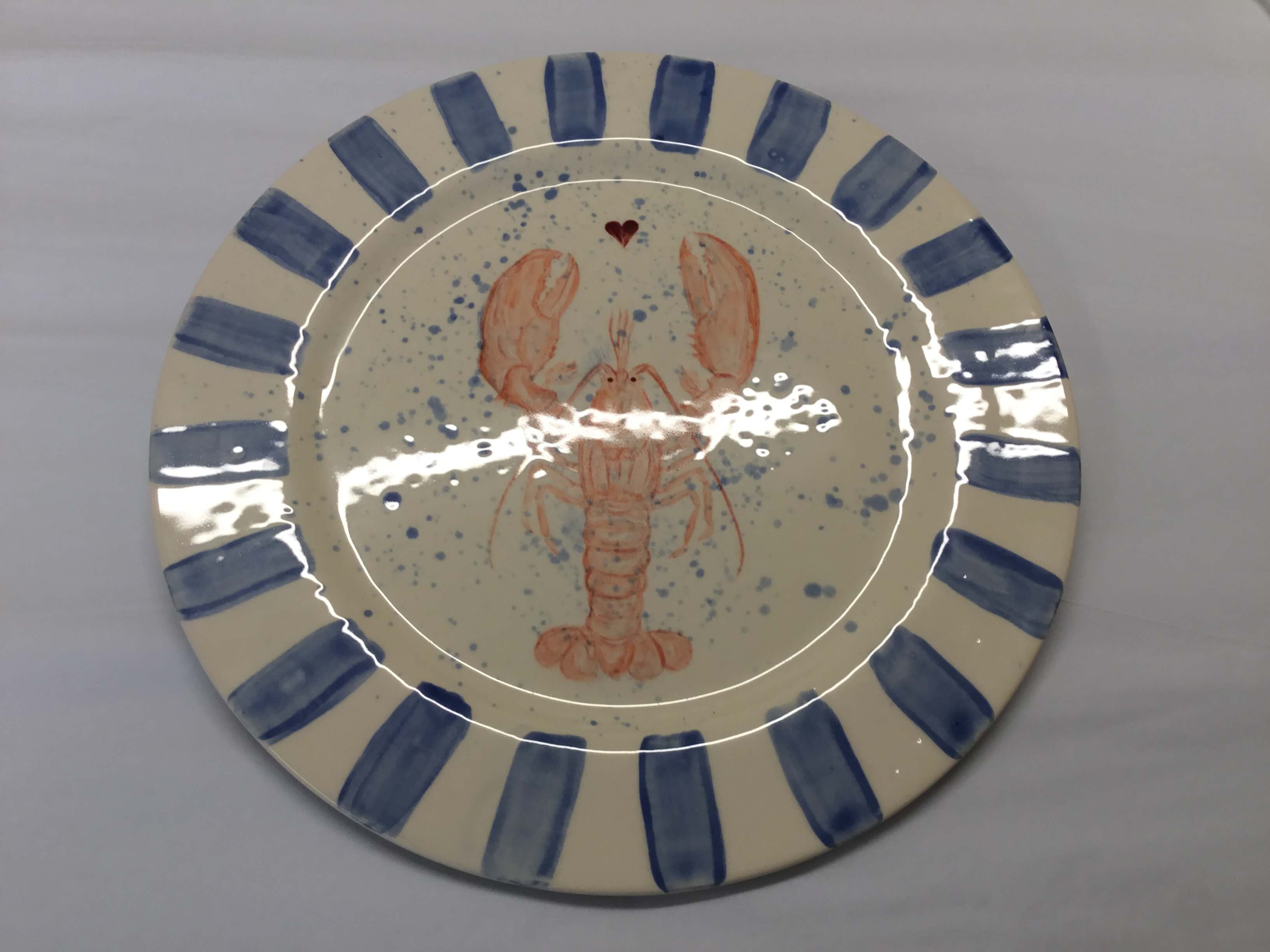 Rim Dinner Plate - lobster