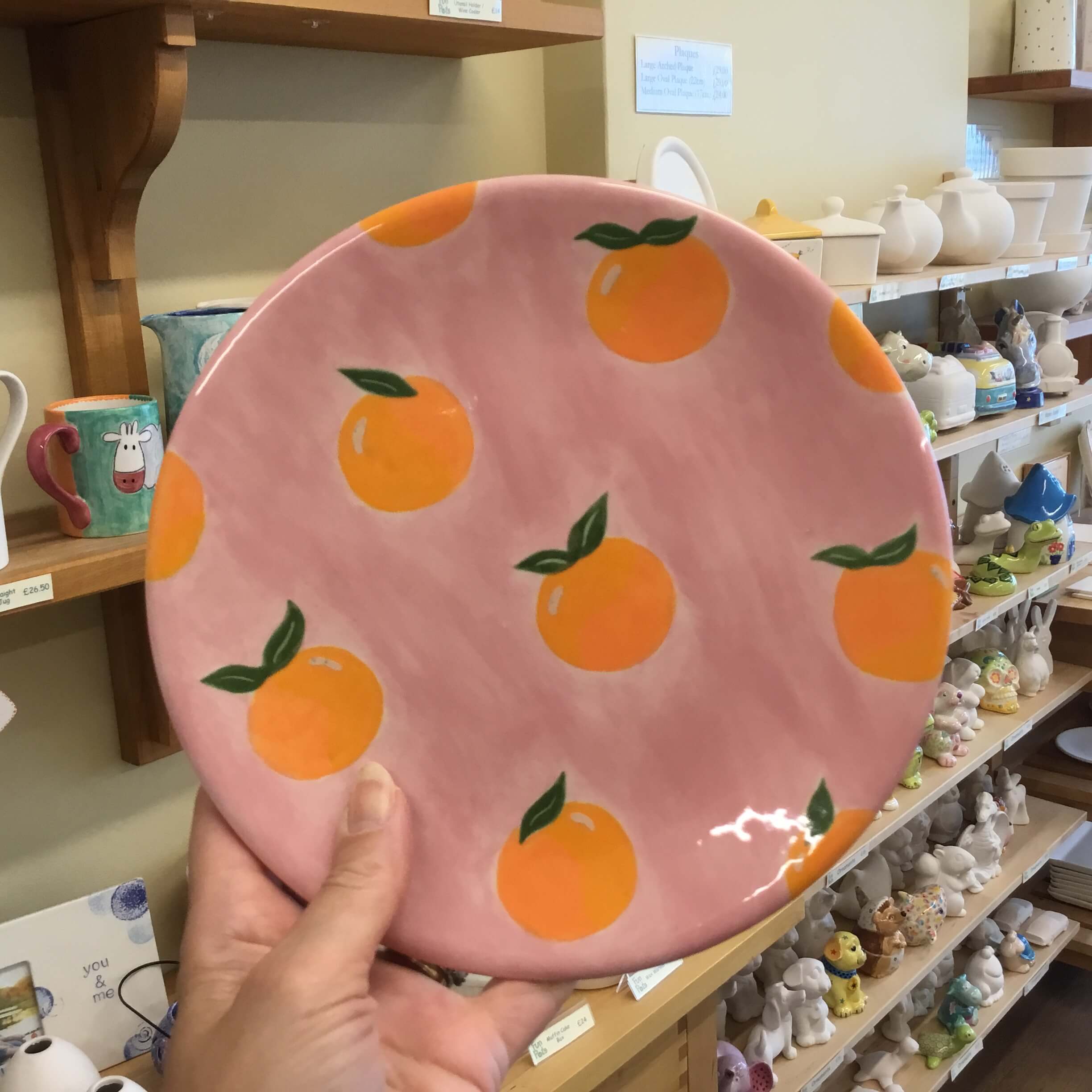 Coupe Salad Plate - peaches