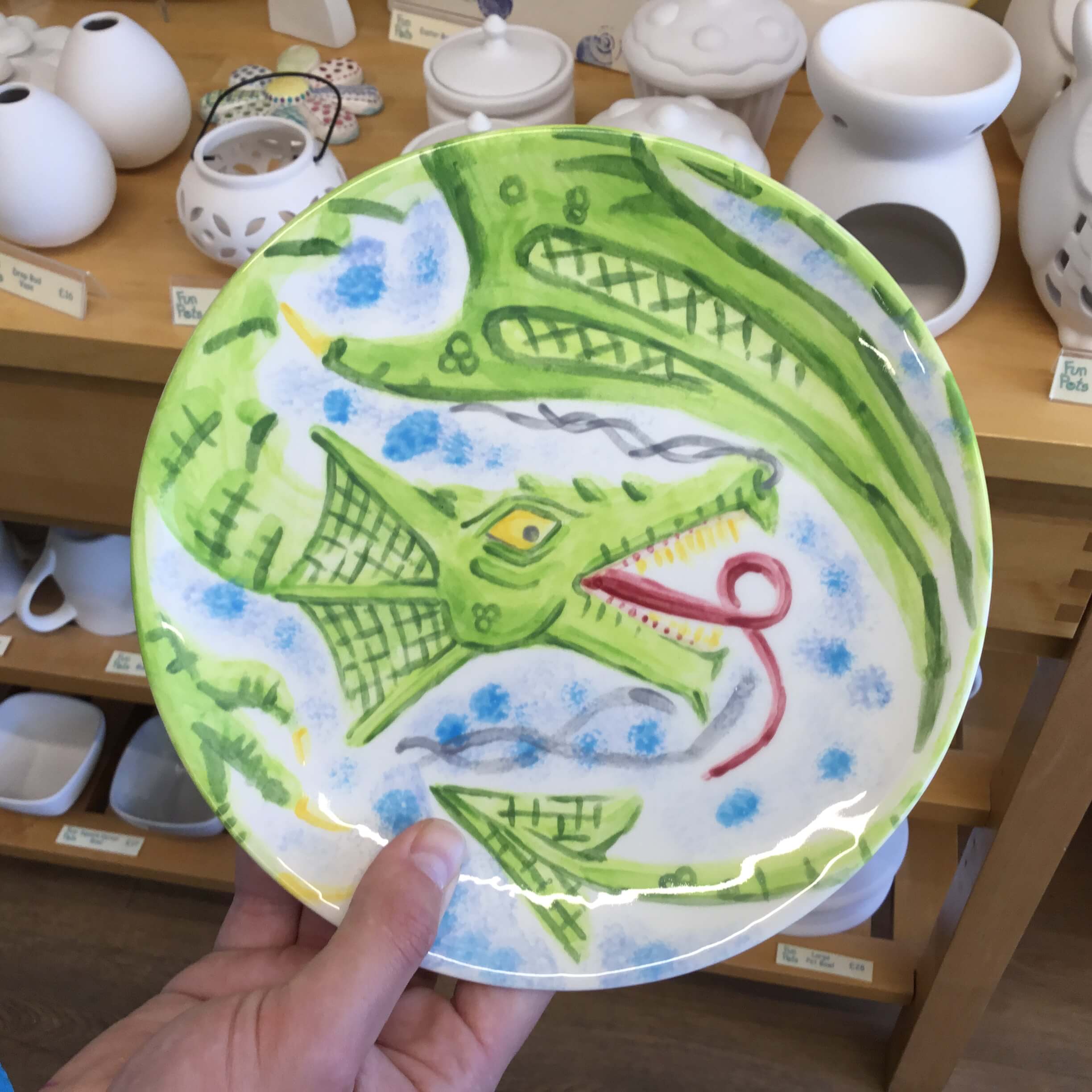 Coupe Dinner Plate - dragon