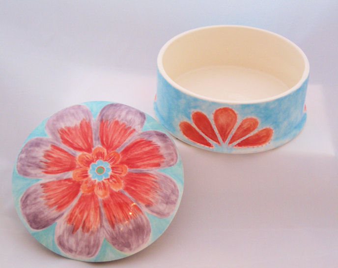 Large Round Trinket Box