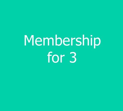 3 Person Family Membership - new