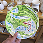 Coupe Dinner Plate - dragon