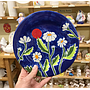 Rim Salad Plate - daisies