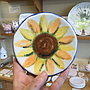 Coupe Dessert Plate - sunflower