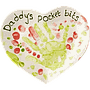 Daddys Pocket Bits Heart Dish (Small Heart Plate)