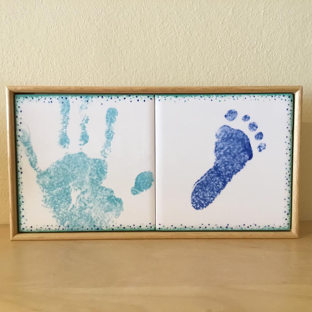 Box Frame (rect) for two 4 Inch Tiles Ceramic Pottery Painting