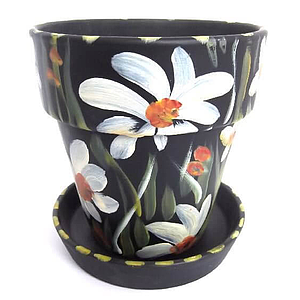 Medium Flower Pot (15.2cm H) & Base