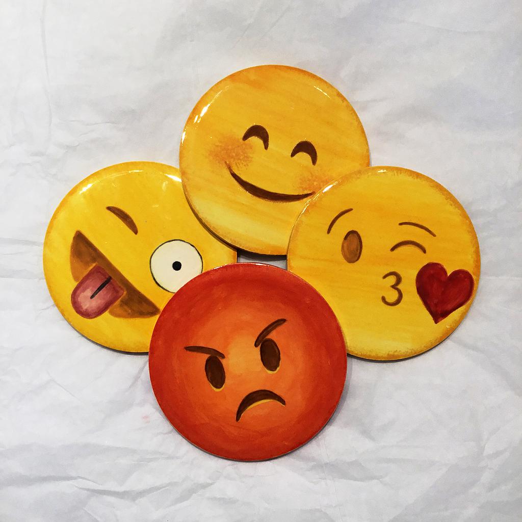 Wine Coaster / round tile 3.5 inch